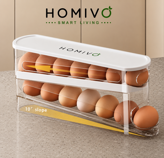 Automatic Double Layer Egg Storage Box 12–14 Egg Capacity