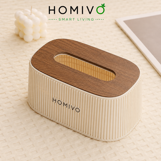 Modern Minimalist Striped Tissue Box