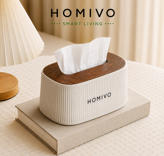 Modern Minimalist Striped Tissue Box